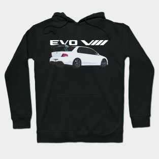 wicked white evo 8 Hoodie